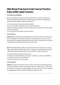 EXCEL CRASH COURSE EXAM 2026 LATEST VERSION FROM WALL STREET QUESTIONS AND 100&percnt; CORRECT ANSWERS &lpar;BRAND NEW&excl;&excl;&rpar;&sol;WSP EXCEL CRASH COURSE
