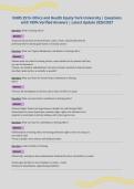 NURS 2513- Ethics and Health Equity York University &vert; Questions&NewLine;with 100&percnt; Verified Answers &vert; Latest Update 2026&sol;2027&NewLine;