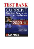 Test Bank for Current Medical Diagnosis & Treatment 2023 by Papadakis&comma; Rabow & McQuaid &vert; Questions & Answers &vert; Exam Prep