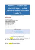AMEDD RC-Basic Officer Leader Course Phase 1 Module B Exam Latest 2026-2027 Update Verified Questions & Detailed Explanations Graded A  Package Deal