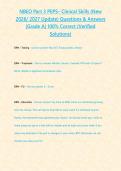 NBEO Part 3 PEPS&ndash; Clinical Skills &lpar;New 2026&sol; 2027 Update&rpar; Questions & Answers &lbrace;Grade A&rcub; 100&percnt; Correct &lpar;Verified Solutions&rpar;&NewLine;&NewLine;