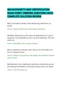 MASSACHUSETTS MAP CERTIFICATION EXAM SCRIPT VERIFIED QUESTIONS WITH COMPLETE SOLUTION REVIEW&period;pdf&NewLine;&NewLine;