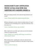 MASSACHUSETTS MAP CERTIFICATION PRETEST ACTUAL EXAM PAPER 2026 QUESTIONS WITH ANSWERS GRADED 1&period;pdf&NewLine;&NewLine;