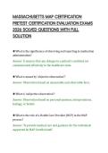 MASSACHUSETTS MAP CERTIFICATION PRETEST CERTIFICATION EVALUATION EXAMS 2026 SOLVED QUESTIONS WITH FULL SOLUTIO1&period;pdf&NewLine;&NewLine;