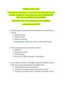 NUR204 EXAM 1 UKY  &NewLine;Comprehensive Resource To Help You Ace 2026-2027 Exams &NewLine;Includes Frequently Tested Questions With ELABORATED &NewLine;100&percnt; Correct COMPLETE SOLUTIONS &NewLine;Guaranteed Pass First Attempt&excl;&excl; Current Update&excl;&excl; &NewLine;Instant Download Pdf&excl;&excl;