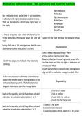 Medication Administration Test Questions and Answers Rated A 2026&vert;2027