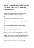 MASTERY EXAM 2026 PRACTICE TEST SHEET FULL SOLUTIONS CORRECT ANSWERS PREPARATION SET&period;pdf&NewLine;&NewLine;