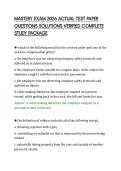 MASTERY EXAM 2026 ACTUAL TEST PAPER QUESTIONS SOLUTIONS VERIFIED COMPLETE STUDY PACKAGE&period;pdf&NewLine;&NewLine;
