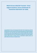 NR324 CJE Exam 2026&sol;2027 Test Bank&colon;  Clinical &NewLine;Judgment Questions&comma; Answers & Rationales for &NewLine;Chamberlain Adult Health I &lpar;A&plus; Guide&rpar; 