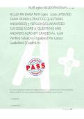 NCLEX-RN EXAM NUR 2960   2026 UPDATED &NewLine;EXAM  BUNDLE PRACTICE QUESTIONS &NewLine;ANSWERED&vert; 3 VERSIONS&vert;GUARANTEED &NewLine;SUCCESS&vert; SCORE A  QUESTIONS AND &NewLine;ANSWERS ALREADY GRADED A&plus;&period; 100&percnt; &NewLine;Verified Solutions &vert; Updated Per Latest &NewLine;Guidelines &vert; Graded A&plus;