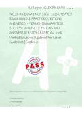 NCLEX-RN EXAM 2 NUR 2960   2026 UPDATED &NewLine;EXAM  BUNDLE PRACTICE QUESTIONS &NewLine;ANSWERED&vert; 3 VERSIONS&vert;GUARANTEED &NewLine;SUCCESS&vert; SCORE A  QUESTIONS AND &NewLine;ANSWERS ALREADY GRADED A&plus;&period; 100&percnt; &NewLine;Verified Solutions &vert; Updated Per Latest &NewLine;Guidelines &vert; Graded A&plus; 