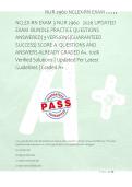 NCLEX-RN EXAM 3 NUR 2960   2026 UPDATED &NewLine;EXAM  BUNDLE PRACTICE QUESTIONS &NewLine;ANSWERED&vert; 3 VERSIONS&vert;GUARANTEED &NewLine;SUCCESS&vert; SCORE A  QUESTIONS AND &NewLine;ANSWERS ALREADY GRADED A&plus;&period; 100&percnt; &NewLine;Verified Solutions &vert; Updated Per Latest &NewLine;Guidelines &vert; Graded A&plus; 