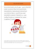 NCLEX-RN EXAM 4 NUR 2960   2026 UPDATED &NewLine;EXAM  BUNDLE PRACTICE QUESTIONS &NewLine;ANSWERED&vert; 3 VERSIONS&vert;GUARANTEED &NewLine;SUCCESS&vert; SCORE A  QUESTIONS AND &NewLine;ANSWERS ALREADY GRADED A&plus;&period; 100&percnt; &NewLine;Verified Solutions &vert; Updated Per Latest &NewLine;Guidelines &vert; Graded A&plus; 