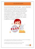 NCLEX-RN EXAM 5 NUR 2960   2026 UPDATED &NewLine;EXAM  BUNDLE PRACTICE QUESTIONS &NewLine;ANSWERED&vert; 3 VERSIONS&vert;GUARANTEED &NewLine;SUCCESS&vert; SCORE A  QUESTIONS AND &NewLine;ANSWERS ALREADY GRADED A&plus;&period; 100&percnt; &NewLine;Verified Solutions &vert; Updated Per Latest &NewLine;Guidelines &vert; Graded A&plus; 
