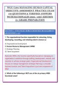 WGU C202 MANAGING HUMAN CAPITAL &NewLine;OBJECTIVE ASSESSMENT PRACTICE EXAM &NewLine;100 QUESTIONS & VERIFIED ANSWERS &NewLine;WITH RATIONALES 2026 &sol; 2027 EDITION  &NewLine;A&plus; GRADE PREPARATION 