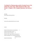 Test Bank for Pharmacology and the Nursing Process 11th Edition by Linda Lilley&comma; Shelly Rainforth Collins & Julie Snyder &vert; Chapters 1&ndash;58 &vert; Updated 2027&sol;2028