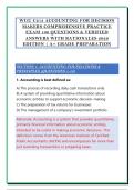 WGU C213 ACCOUNTING FOR DECISION &NewLine;MAKERS COMPREHENSIVE PRACTICE &NewLine;EXAM 100 QUESTIONS & VERIFIED &NewLine;ANSWERS WITH RATIONALES 2026 &NewLine;EDITION &vert; A&plus; GRADE PREPARATION