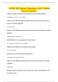 AAMS All Chapters Questions with Verified&NewLine;Correct Answers