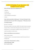 AAMS All Modules Exam Questions with&NewLine;Verified Correct Answers
