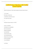 AAMS Practice 2 Questions with Verified&NewLine;Correct Answers