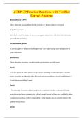 ACRP CP Practice Questions with Verified&NewLine;Correct Answers