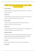 ACRP CP Study Guide Questions with Verified&NewLine;Correct Answers