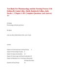 Test Bank for Pharmacology and the Nursing Process 11th Edition by Linda Lilley&comma; Shelly Rainforth Collins & Julie Snyder &vert; Chapters 1&ndash;58 &vert; Updated 2027&sol;2028