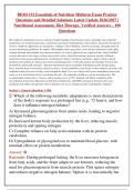 Portage Learning BIOD 152 Essentials of Nutrition Midterm Exam Test Bank 2026&sol;2027&colon; 190 Verified Questions and Detailed Solutions covering Nutritional Assessment and Diet Therapy&NewLine;