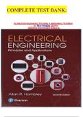 COMPLETE TEST BANK&colon;&NewLine;&NewLine;&NewLine;&NewLine;&NewLine;For Electrical Engineering&colon; Principles & Applications 7th Edition&NewLine;By Allan Hambley &lpar;Author&rpar; Questions And Answers Graded A&plus;&period;&NewLine;