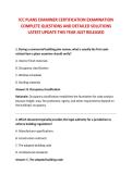 ICC PLANS EXAMINER CERTIFICATION EXAMINATION &NewLine;COMPLETE QUESTIONS AND DETAILED SOLUTIONS &NewLine;LATEST UPDATE THIS YEAR JUST RELEASED