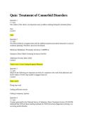 COUC 691 Quiz Treatment of Cormid Disorders&vert; Updated With complete solution&vert; RATED A&plus; &vert; Liberty University&NewLine;