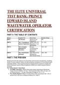 2026&sol;2027 S-TIER The Elite Universal Test Bank&colon; PEI Wastewater Operator Certification &lpar;Class I-IV&rpar; &vert; Advanced Scenarios &plus; WSER Compliance