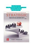 Test Bank for Strategic Management 6th Edition by Frank T&period; Rothaermel &vert; ISBN 978-1266191862 &vert; All Chapters &vert; Updated 2027&sol;2028