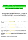 2026 &sol;2027 ATI Content Mastery Series Fundamentals Exam&colon; RN Fundamentals Practice Questions&comma; Detailed Answers&comma; Rationales & Complete Nursing