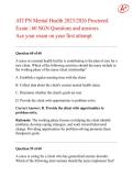 ATI PN Mental Health 2023&sol;2026 Proctored Exam &vert; 60 NGN Questions & answers&period; Ace your exam on your first attempt&period;