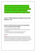 NRCME &lpar;DOT&rpar; Certification Exam Prep 2026&sol;2027 &vert; 150 Original Practice Questions & Detailed Rationales &vert; Latest Update