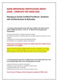 NAMS Menopause Certification Exam Prep&colon; MSCP Complete Test Bank&comma; Verified Q&As & Clinical Rationales