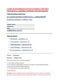 CLINICAL PSYCHOLOGY FINAL EXAM KEY CONCEPTS QUESTIONS & VERIFIED ANSWERS UPDATED 2026&sol;2027