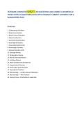NUR257 200 QUESTIONS AND CORRECT ANSWERS 20 TOPICS WITH 10 QUESTIONS EACH WITH STRAIGHT CORRECT ANSWERS FOR A GUARANTEED PASS 
