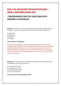 2026 NSG 5140 Advanced Pathophysiology Week 5 Midterm Exam Prep&colon; Comprehensive Question Bank & Verified Rationales