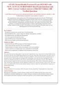 ATI RN Mental Health Proctored Exam 2025&sol;2026 - Complete Study Guide with NGN