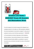 Aviation Law Exam 1 &ndash; 89 Questions & Answers &vert; ICAO&comma; FAA&comma; NTSB&comma; NASA&comma; FAR & Aviation Liability &vert; 2026&sol;2027
