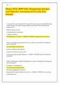 Master WGU D099 Sales Management and pass your Objective Assessment &lpar;OA&rpar; on the first attempt&excl;