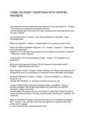 COMM 104 EXAM 1 QUESTIONS WITH VERIFIED ANSWERS