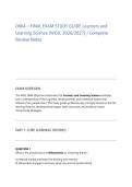 2026 WGU D664 Final Exam Study Guide&colon; Learners and Learning Science Complete Review Notes & Accelerated Course Passing Guide