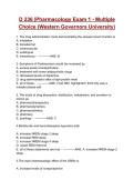 D 236 &vert;Pharmacology Exam 1 - Multiple Choice &lpar;Western Governors University&rpar; 2026&sol;2027