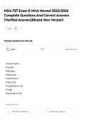 MHA 707 Exam B &ndash; 2026&sol;2027 Complete Questions&comma; Correct Answers & Verified Rationales &vert; Brand‑New A&plus; Healthcare Administration Review