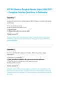 ATI RN Medical-Surgical Retake Exam Prep&colon; Comprehensive Practice Questions&comma; Verified Answers & Clinical Rationales