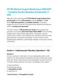  ATI RN Medical-Surgical Retake Exam Prep&colon; Comprehensive Practice Questions&comma; Verified Answers & Clinical Rationales