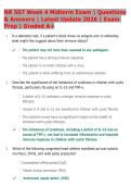 NR 507 Week 4 Midterm Exam Review 2026 &vert; Practice Questions & Detailed Answer Explanations &vert; Nursing Study Guide